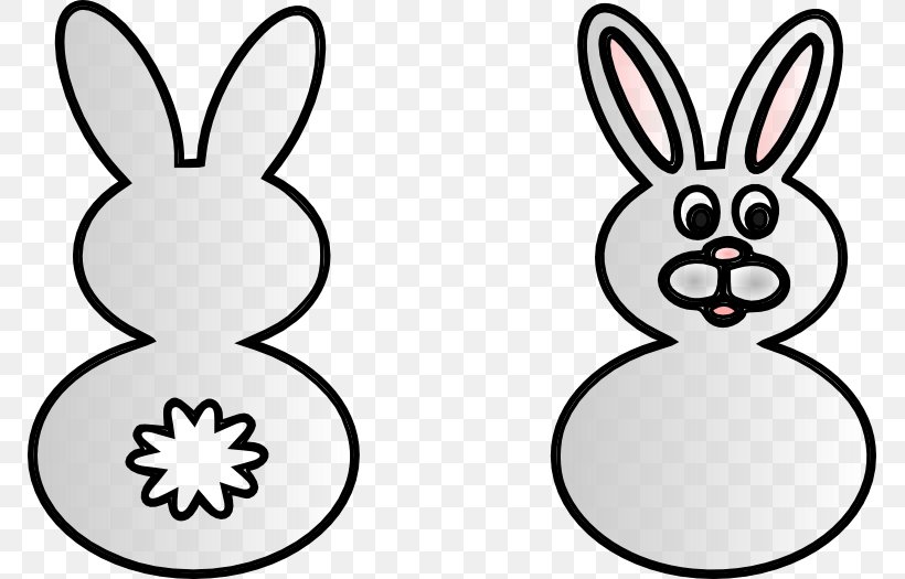 Domestic Rabbit Hare Easter Bunny European Rabbit, PNG, 769x525px, Domestic Rabbit, Animal, Blackandwhite, Coloring Book, Ear Download Free