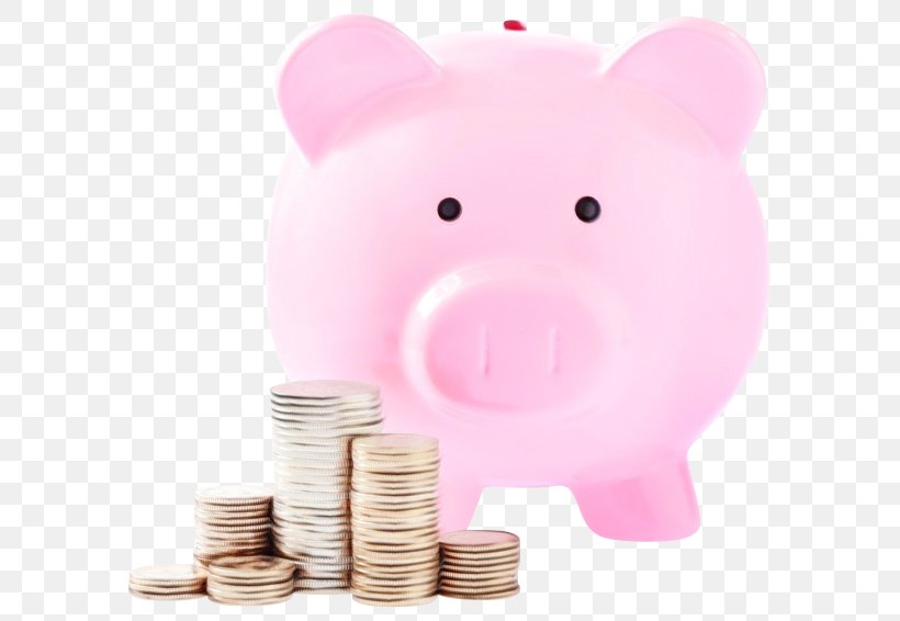 Piggy Bank, PNG, 611x566px, Watercolor, Animal Figure, Cash, Coin, Currency Download Free