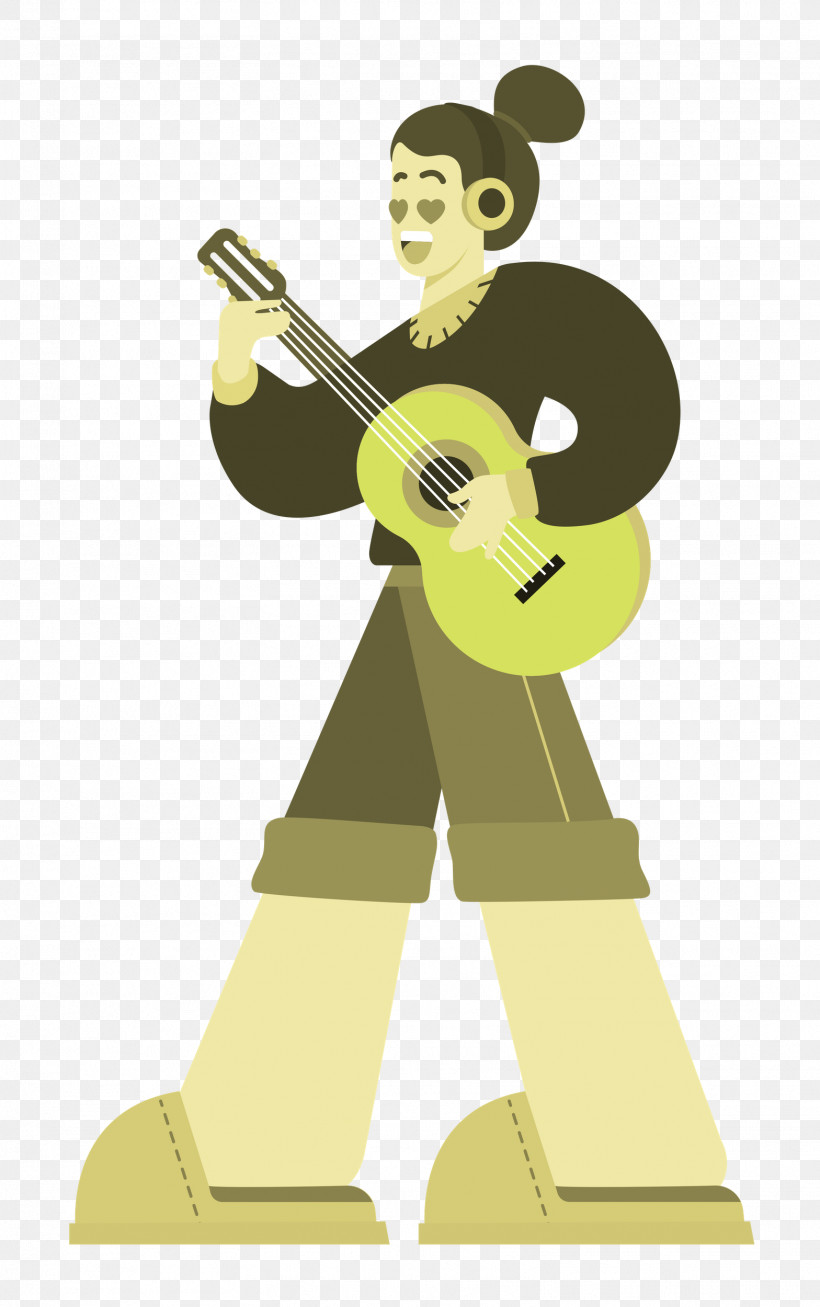 Playing The Guitar Music Guitar, PNG, 1568x2500px, Playing The Guitar, Behavior, Brass Instrument, Cartoon, Character Download Free
