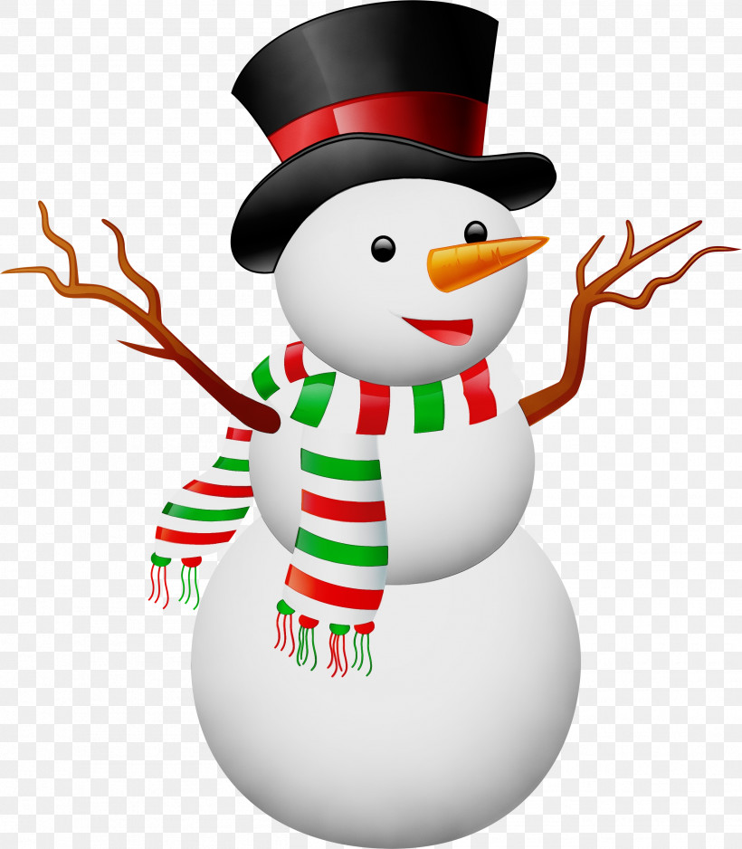 Snowman, PNG, 2621x3000px, Watercolor, Christmas, Paint, Snowman, Wet Ink Download Free