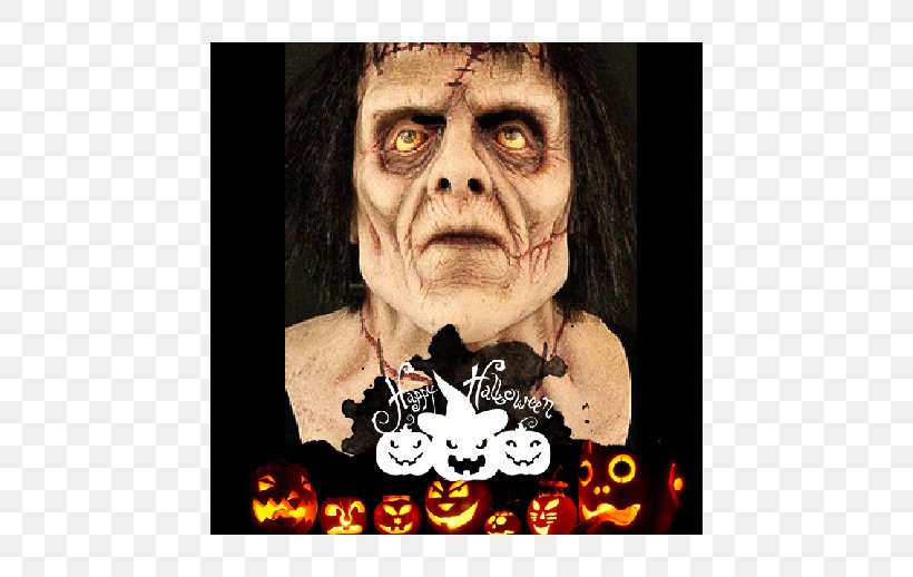 Frankenstein's Monster Horror Van Helsing Mask, PNG, 518x518px, Watercolor, Cartoon, Flower, Frame, Heart Download Free