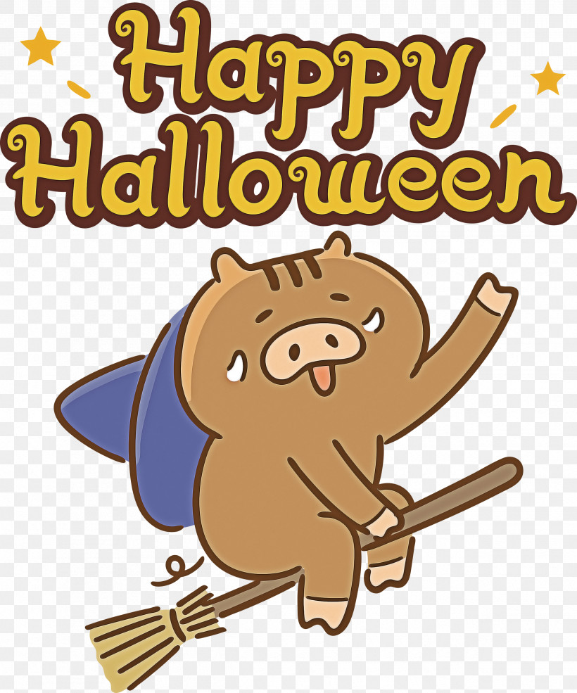 Happy Halloween, PNG, 2495x3000px, Happy Halloween, Cartoon, Happiness, Line, Logo Download Free