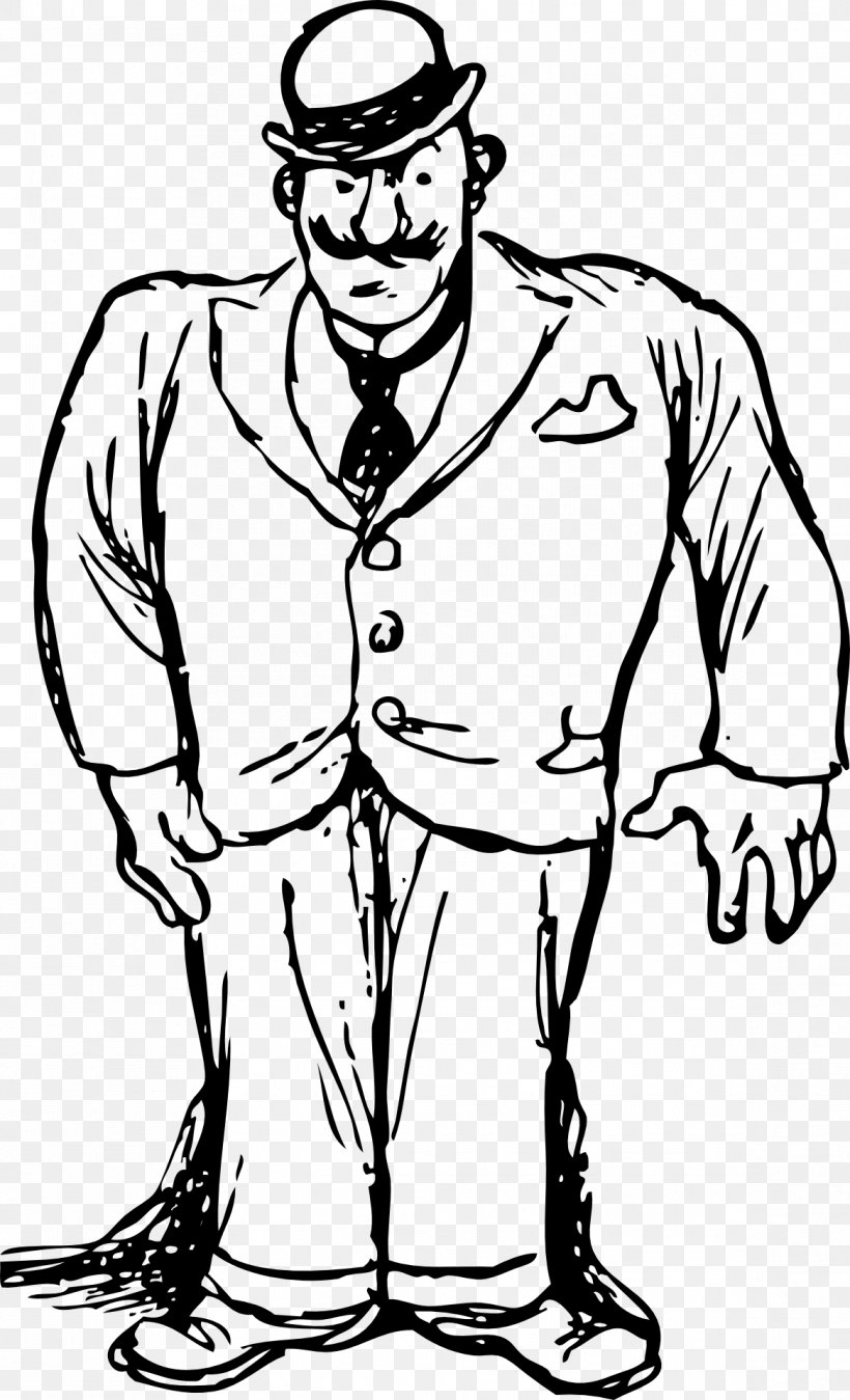 Man Suit Clip Art, PNG, 1167x1920px, Man, Art, Black And White, Cartoon, Clothing Download Free
