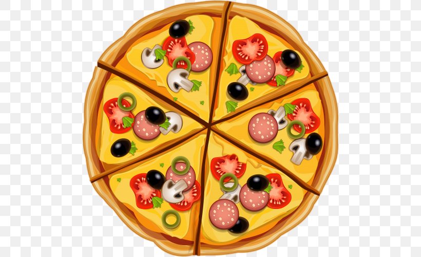 Pizza Food Clip Art, PNG, 500x500px, Pizza, Appetizer, Cheese, Cuisine, Dish Download Free