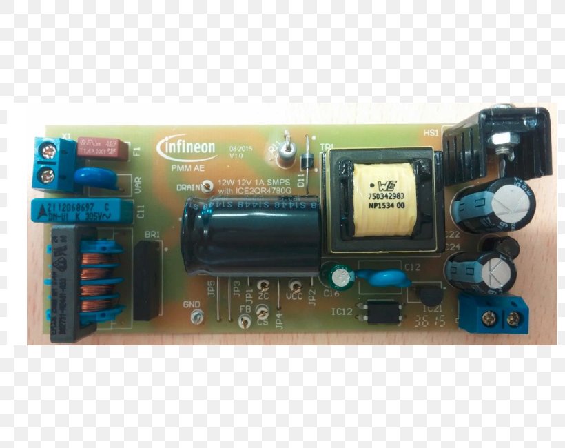 Power Converters Capacitor Microcontroller Electronics Hardware Programmer, PNG, 800x650px, Power Converters, Capacitor, Circuit Component, Computer Component, Computer Hardware Download Free