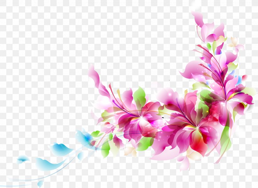 Flower Euclidean Vector Clip Art, PNG, 1959x1435px, Flower, Banner, Blossom, Branch, Cherry Blossom Download Free