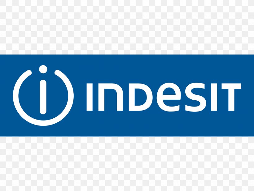 Indesit Co. Home Appliance Logo Washing Machines Refrigerator, PNG, 3333x2500px, Indesit Co, Area, Banner, Blue, Brand Download Free
