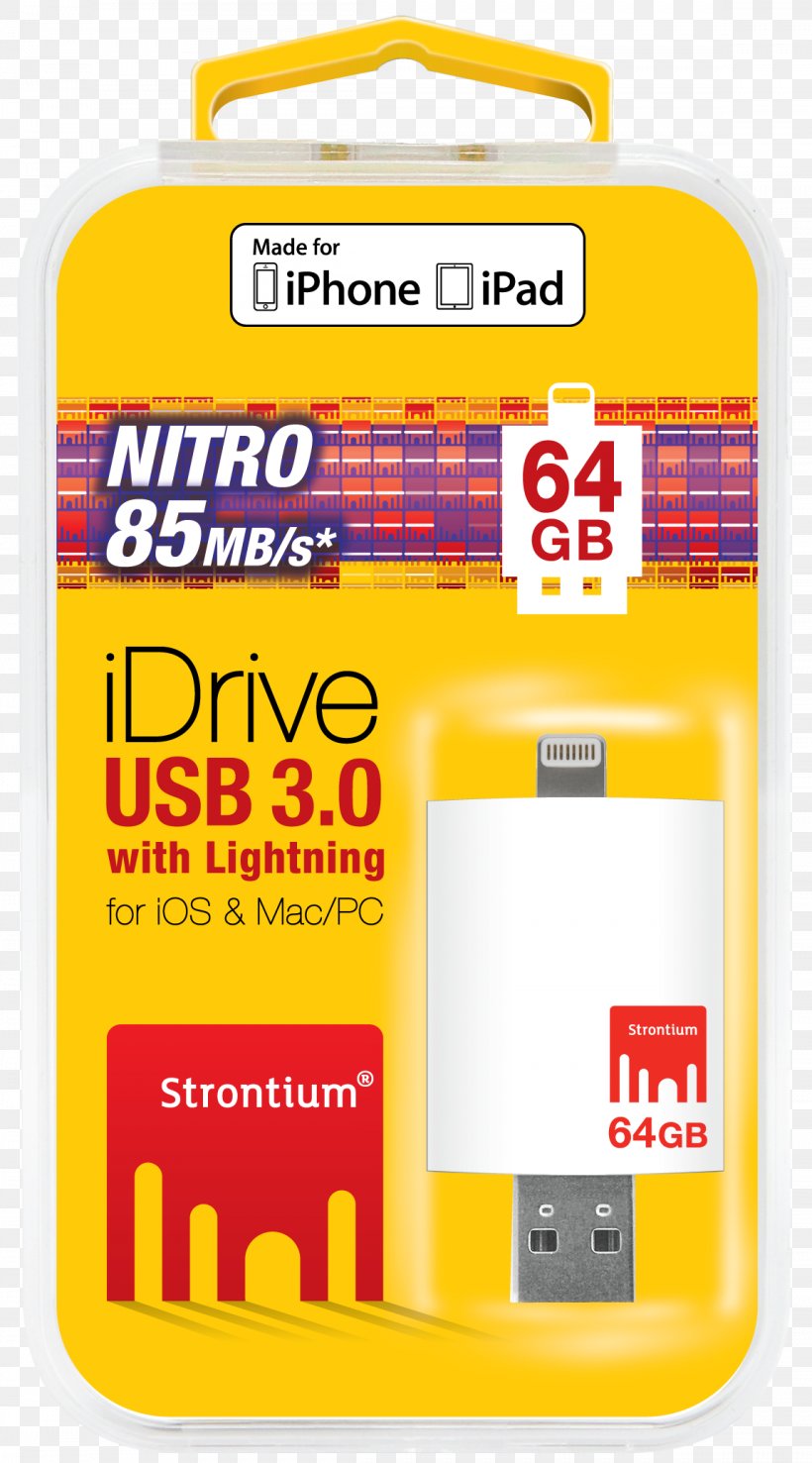 Laptop USB Flash Drives 128gb Usb 3.0 Strontium Nitro Idrive With Lightning Connector USB On-The-Go Computer Data Storage, PNG, 1148x2068px, Laptop, Area, Brand, Computer Data Storage, Electronics Accessory Download Free