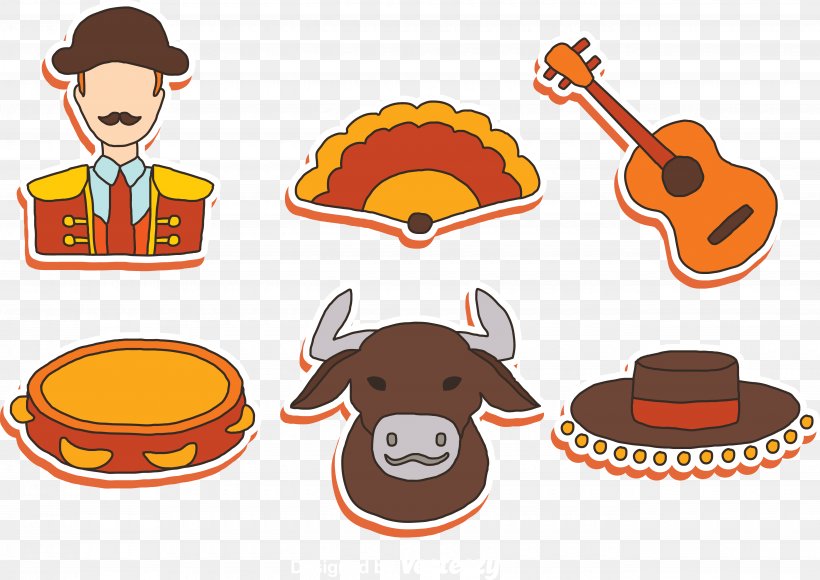 Spanish-style Bullfighting Hat, PNG, 5300x3755px, Bullfighting, Bullfighter, Cartoon, Designer, Food Download Free