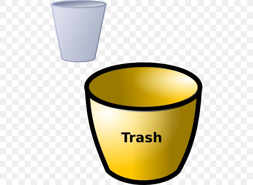 Clip Art Royalty-free Rubbish Bins & Waste Paper Baskets Vector Graphics, PNG, 492x599px, Royaltyfree, Com, Cup, Drinkware, Online And Offline Download Free