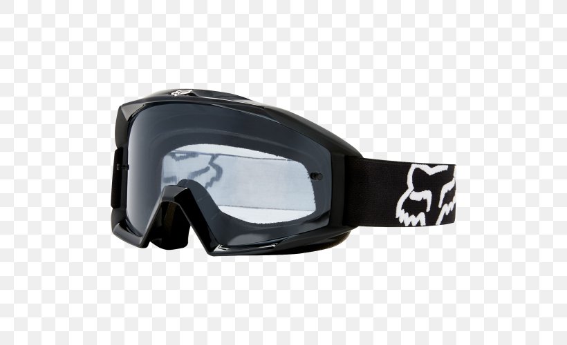 Goggles Fox Racing Enduro Glasses Motocross, PNG, 500x500px, Goggles, Antifog, Blue, Crossbril, Dirt Bike Download Free