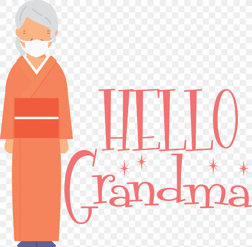Hello Grandma Dear Grandma, PNG, 3000x2946px, Logo, Behavior, Cartoon, Geometry, Happiness Download Free