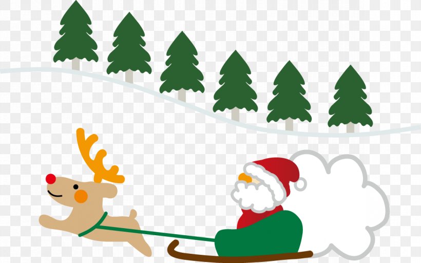 Santa Claus Christmas Day Christmas Tree Illustration Christmas Card, PNG, 1183x740px, Santa Claus, Art, Child, Christmas, Christmas And Holiday Season Download Free