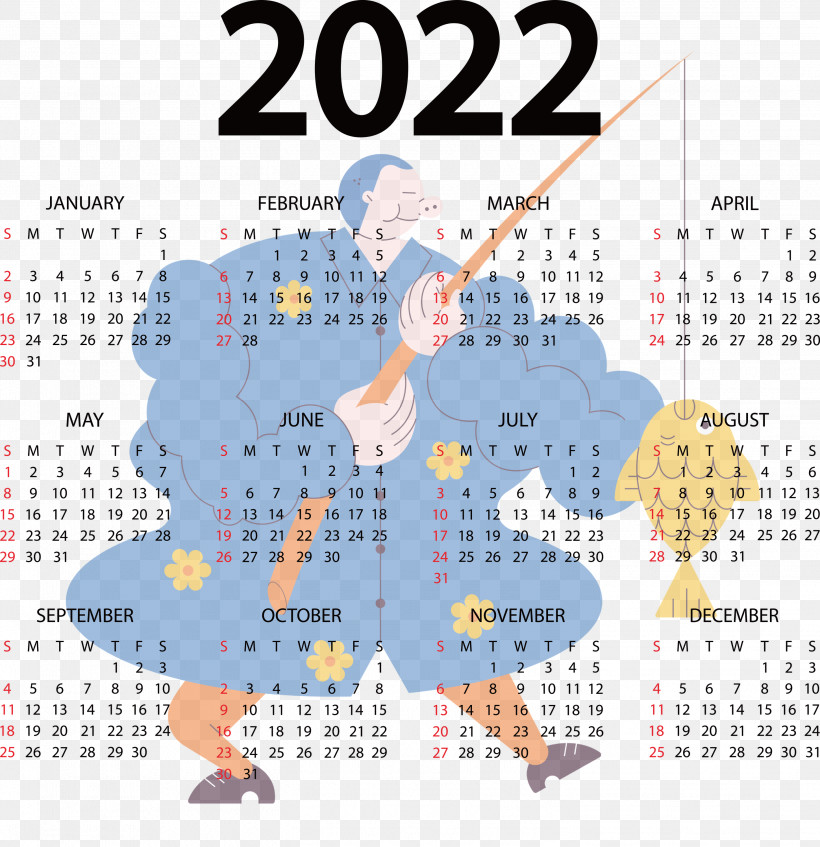 2022 Calendar Year 2022 Calendar Printable Year 2022 Calendar, PNG, 2903x3000px, Calendar System, Annual Calendar, Calendar, Calendar Year, Sunday Download Free