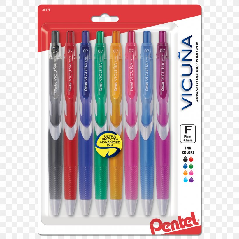 Pentel VICUÑA, PNG, 1800x1800px, Ballpoint Pen, Ball Pen, Gel Pen, Ink, Office Supplies Download Free