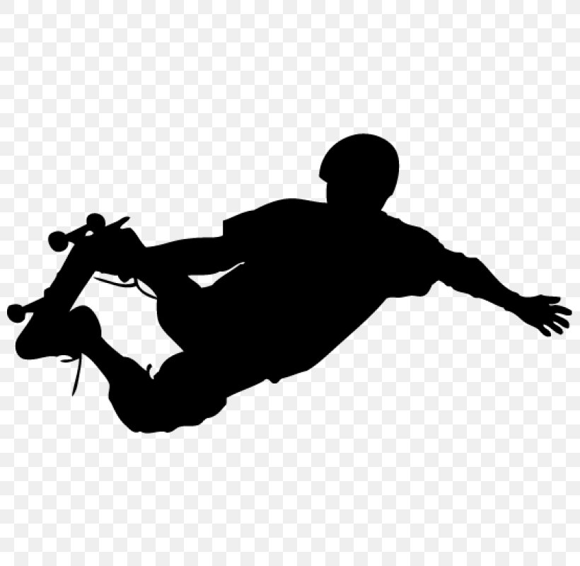 Skateboarding Sport Wall Decal, PNG, 800x800px, Skateboarding, Black, Black And White, Freeboard, Hand Download Free