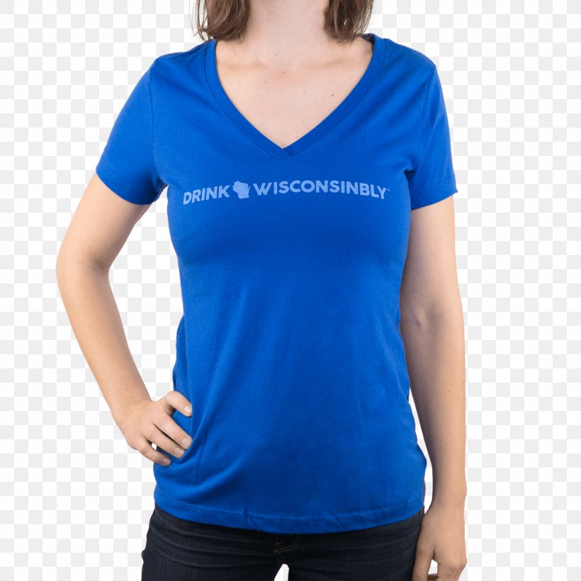T-shirt Sleeve Neck, PNG, 2000x2001px, Tshirt, Active Shirt, Blue, Clothing, Cobalt Blue Download Free