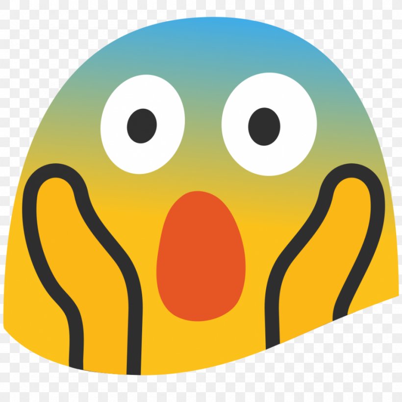 Emoji Screaming Smiley Face Fear, PNG, 950x950px, Emoji, Android, Apple Color Emoji, Emoticon, Emotion Download Free