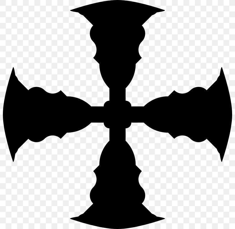 Crosses In Heraldry Clip Art, PNG, 800x800px, Cross, Artwork, Black And White, Com, Crosses In Heraldry Download Free