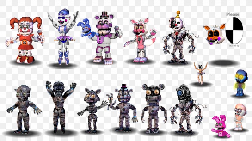 Five Nights At Freddy's: Sister Location Character Action & Toy Figures Fan Art, PNG, 1024x574px, Character, Action Figure, Action Toy Figures, Art, Deviantart Download Free