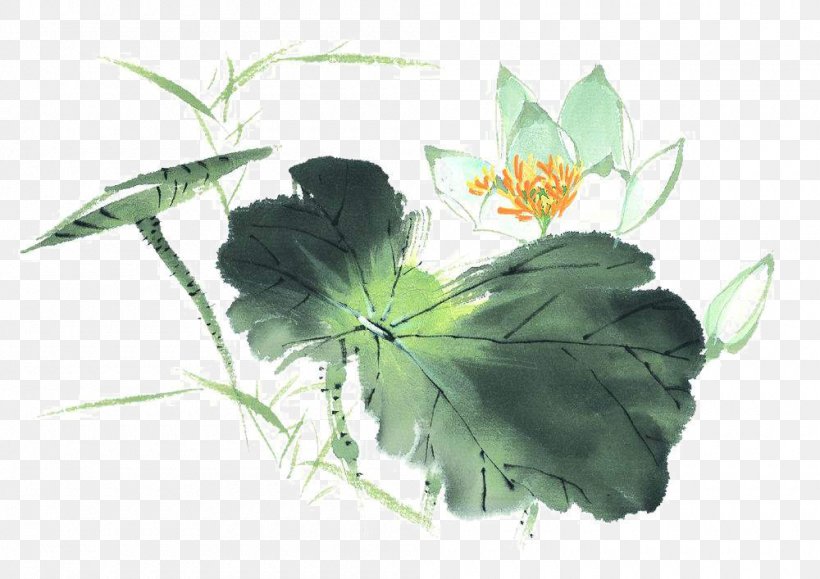 Nelumbo Nucifera Ink Wash Painting Download, PNG, 1000x707px, Nelumbo Nucifera, Birdandflower Painting, Chinese Painting, Chinoiserie, Design Tool Download Free