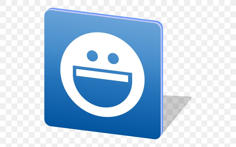 Smiley Yahoo! Messenger Windows Live Messenger, PNG, 512x512px, Smiley, Electric Blue, Emoticon, Facebook Messenger, Fotolia Download Free