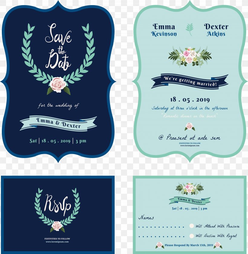 Wedding Invitation Save The Date Illustration, PNG, 3989x4084px, Wedding Invitation, Blue, Brand, Convite, Label Download Free