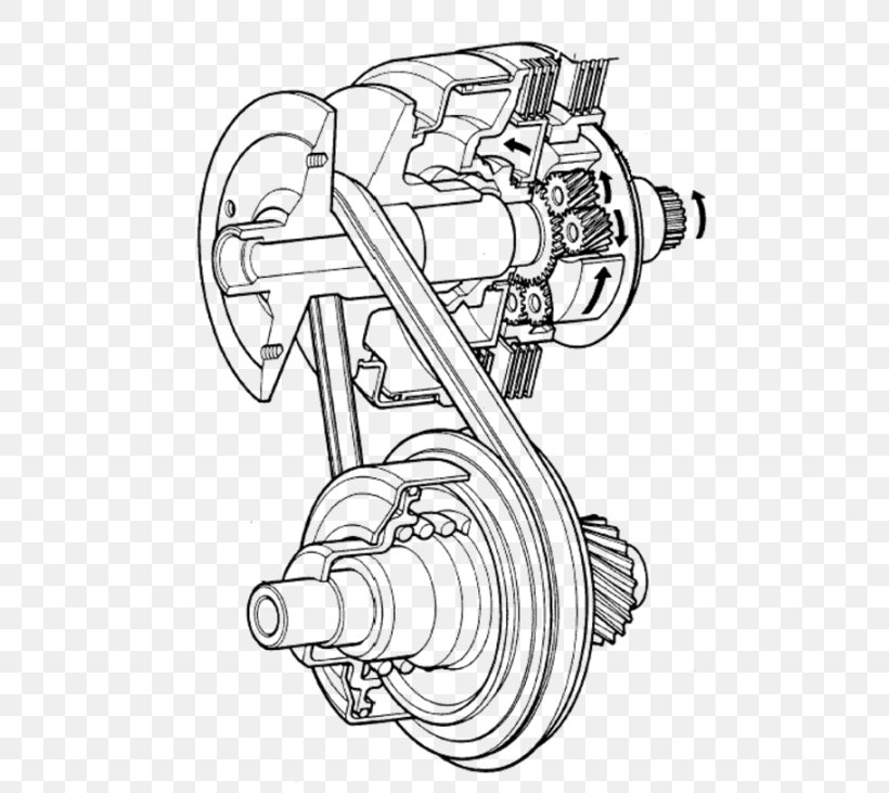 Car Continuously Variable Transmission Getriebe Automatic Transmission Marche Arrière, PNG, 500x731px, Car, Artwork, Auto Part, Automatic Transmission, Black And White Download Free
