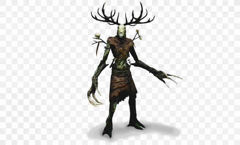 Deer Tree Legendary Creature Antler Supernatural, PNG, 1371x832px, Deer, Animated Cartoon, Antler, Fictional Character, Figurine Download Free