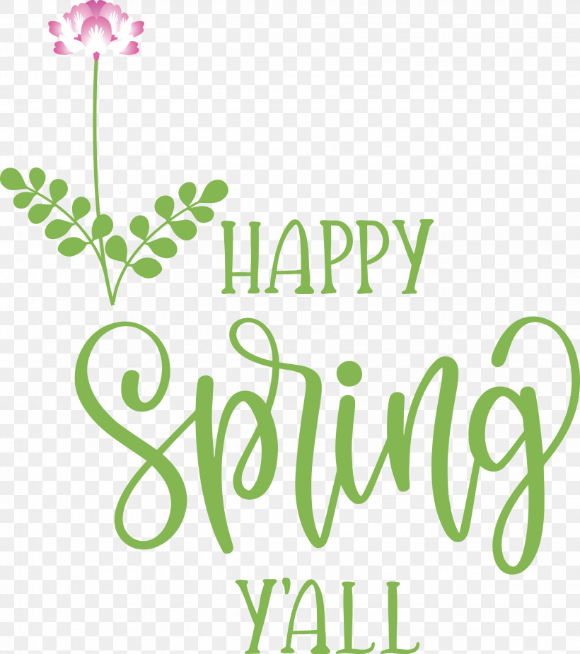 Happy Spring Spring, PNG, 2659x3000px, Happy Spring, Biology, Green, Leaf, Line Download Free