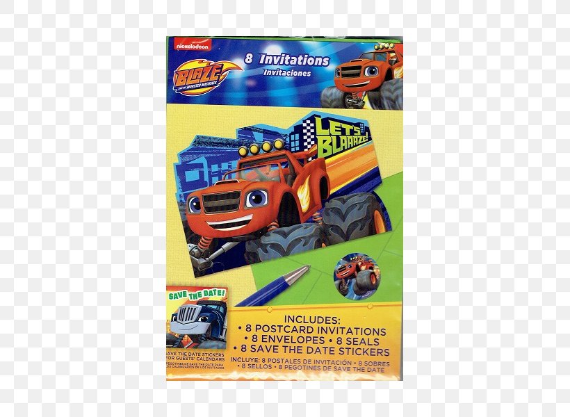 Model Car Post Cards Wedding Invitation Motor Vehicle, PNG, 600x600px, Model Car, Amscan Inc, Blaze And The Monster Machines, Brand, Car Download Free