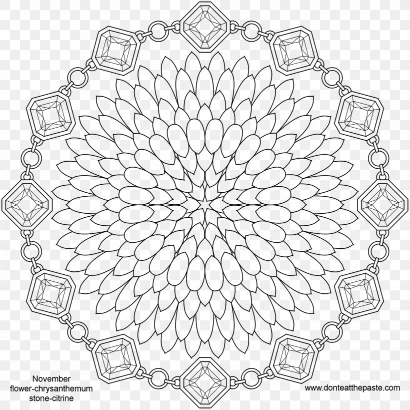 Mandala Birthstone Coloring Book Adult, PNG, 1600x1600px, Mandala, Adult, Amethyst, Area, Birth Flower Download Free