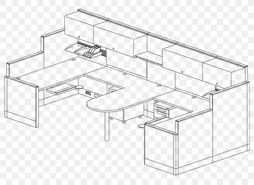Systems Furniture Table Cubicle GSA Advantage, PNG, 800x600px, Furniture, Black And White, Cubicle, Drawing, Drawing Board Download Free