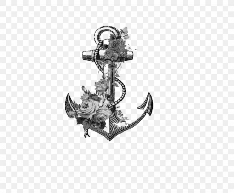 Drawing Flower Anchor Floral Design Art, PNG, 2150x1772px, Drawing, Anchor, Art, Black And White, Blackandgray Download Free