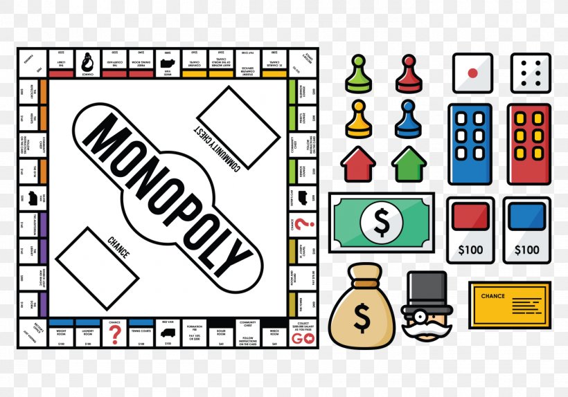 Monopoly Game, PNG, 1400x980px, Monopoly, Area, Brand, Cartoon, Diagram Download Free