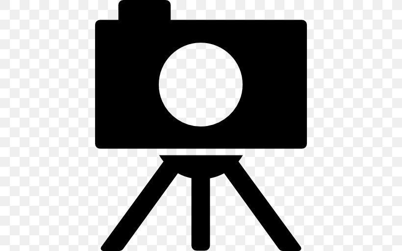 Tripod Photography Camera Clip Art, PNG, 512x512px, Tripod, Area, Black, Black And White, Camera Download Free