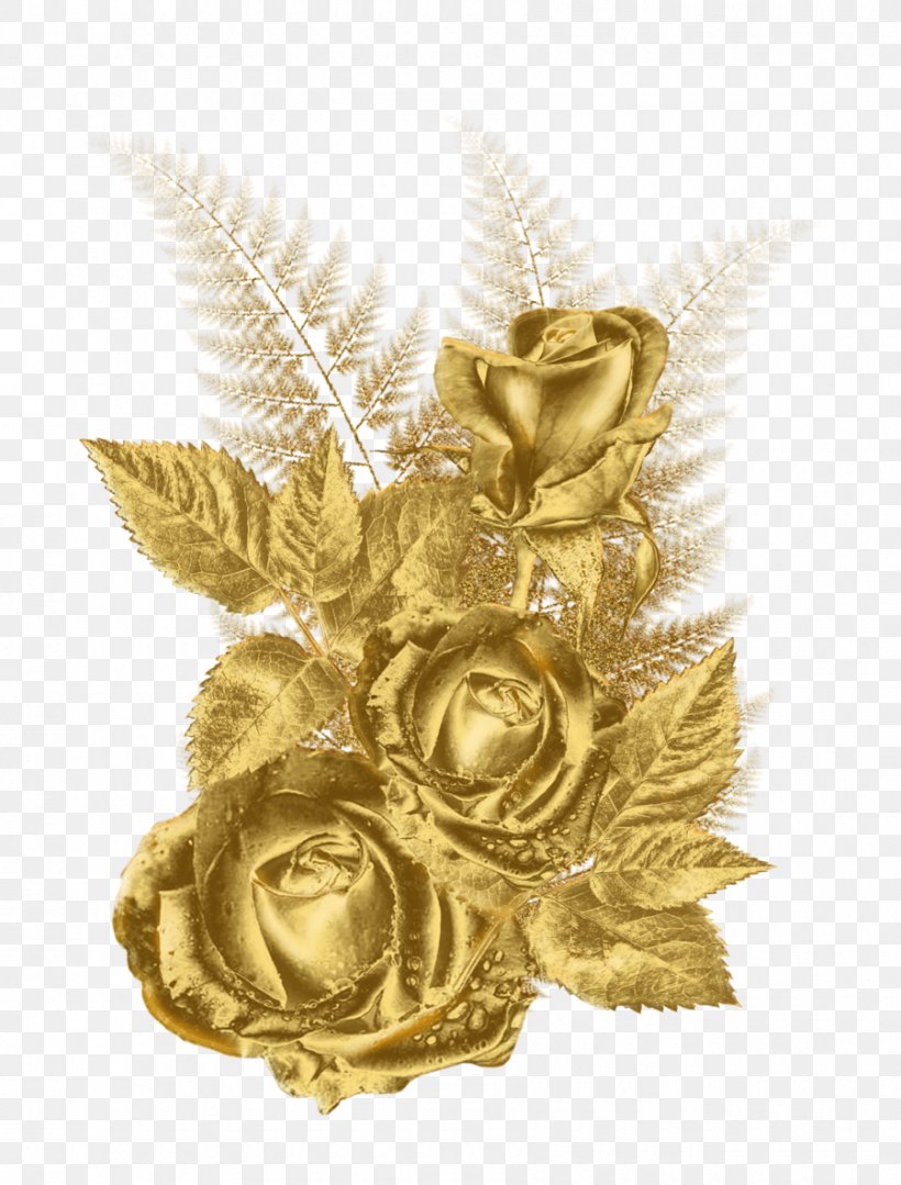 Flower Gold Clip Art, PNG, 900x1185px, Flower, Document, Floral Design, Gold, Image File Formats Download Free