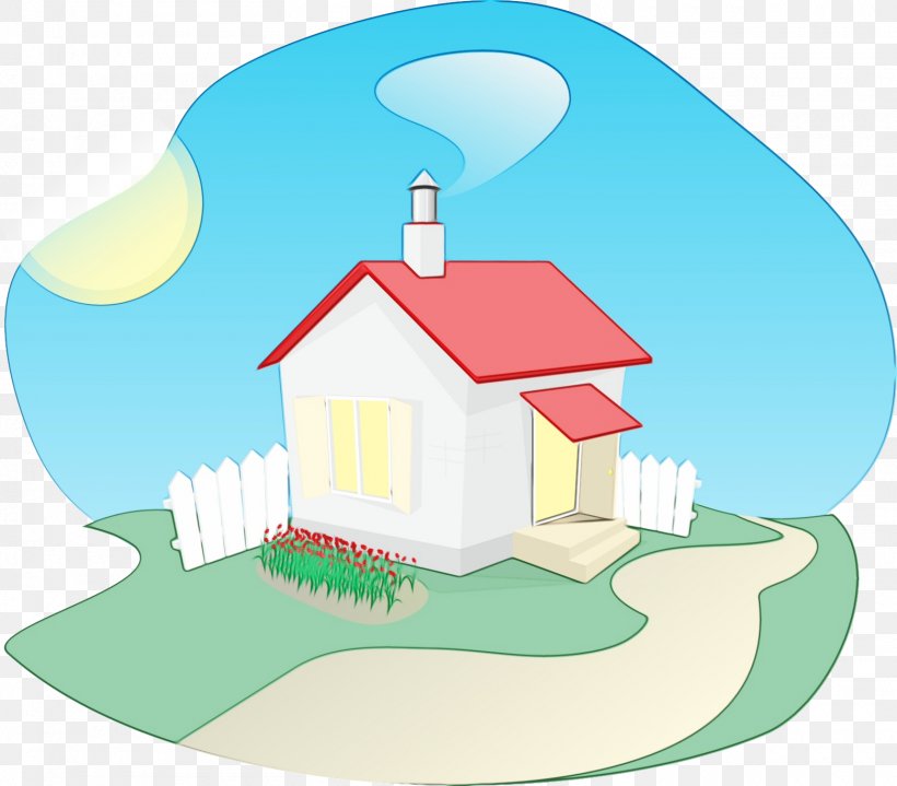 House Clip Art Property Cartoon Real Estate, PNG, 1560x1368px, Watercolor, Architecture, Cartoon, Home, House Download Free