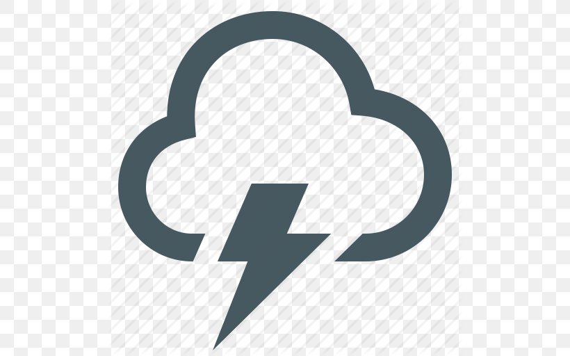 Lightning Thunderstorm Rain, PNG, 512x512px, Lightning, Brand, Cloud, Ico, Logo Download Free