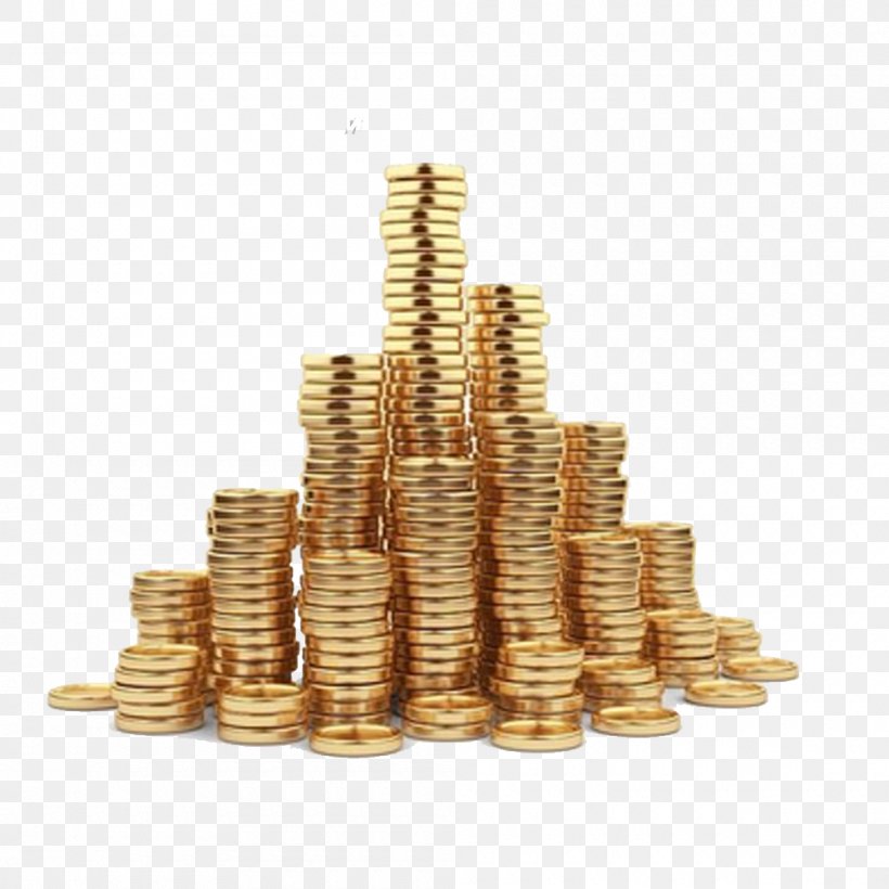 Gold Coin Stock Photography Illustration, PNG, 1000x1000px, 3d Computer Graphics, Gold Coin, Brass, Coin, Gold Download Free