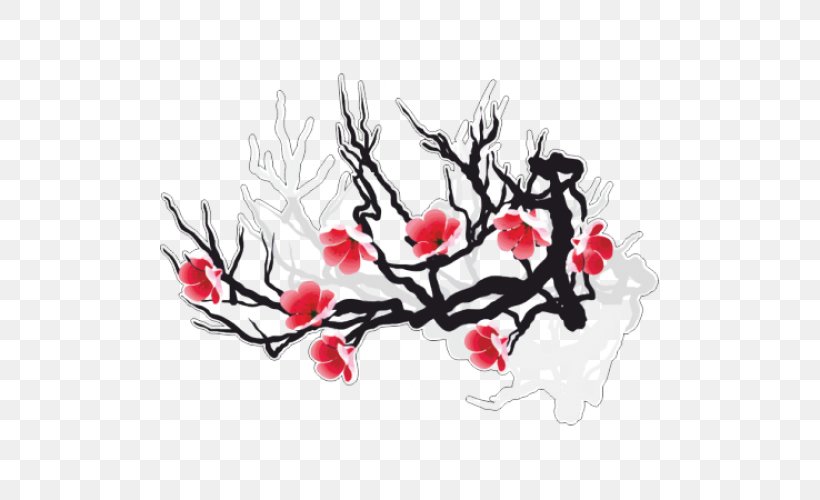Japan Drawing Cherry Blossom, PNG, 500x500px, Japan, Art, Blossom, Branch, Calligraphy Download Free