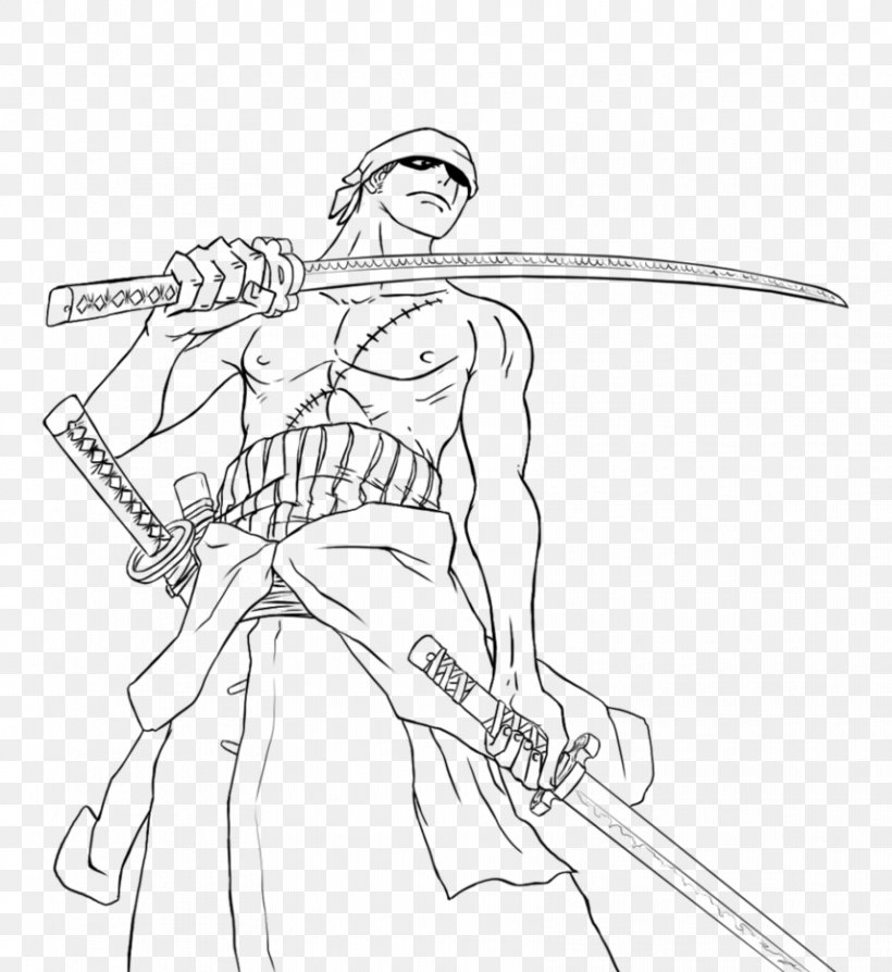 Roronoa Zoro Coloring Book Child Drawing Line Art, PNG, 856x934px, Roronoa Zoro, Adult, Arm, Artwork, Black And White Download Free