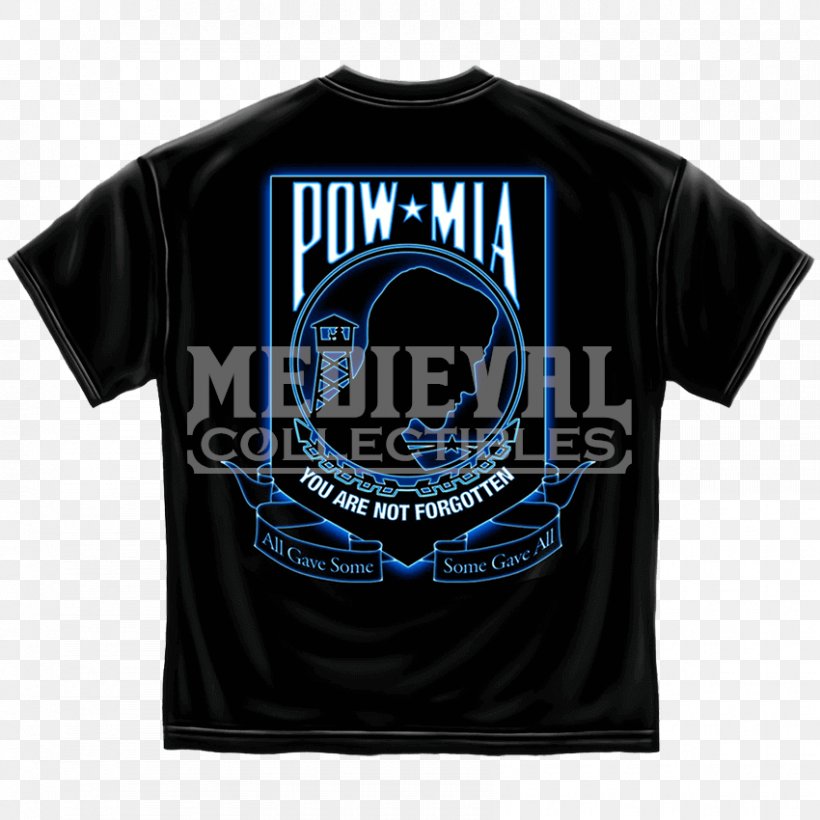 T-shirt National League Of Families POW/MIA Flag Flag Of The United States Prisoner Of War, PNG, 850x850px, Tshirt, Active Shirt, Black, Blue, Brand Download Free