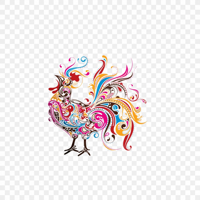 Hamburg Chicken Paper Rooster Drawing Clip Art, PNG, 3000x3000px, Watercolor, Cartoon, Flower, Frame, Heart Download Free