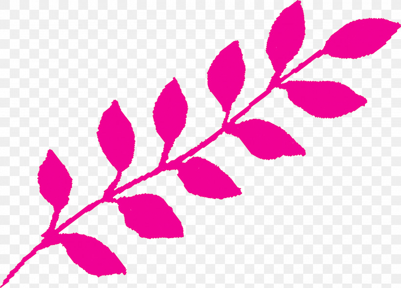 Leaf Pink Plant Pedicel Branch, PNG, 3000x2156px, Watercolor Leaf, Branch, Flower, Leaf, Line Download Free