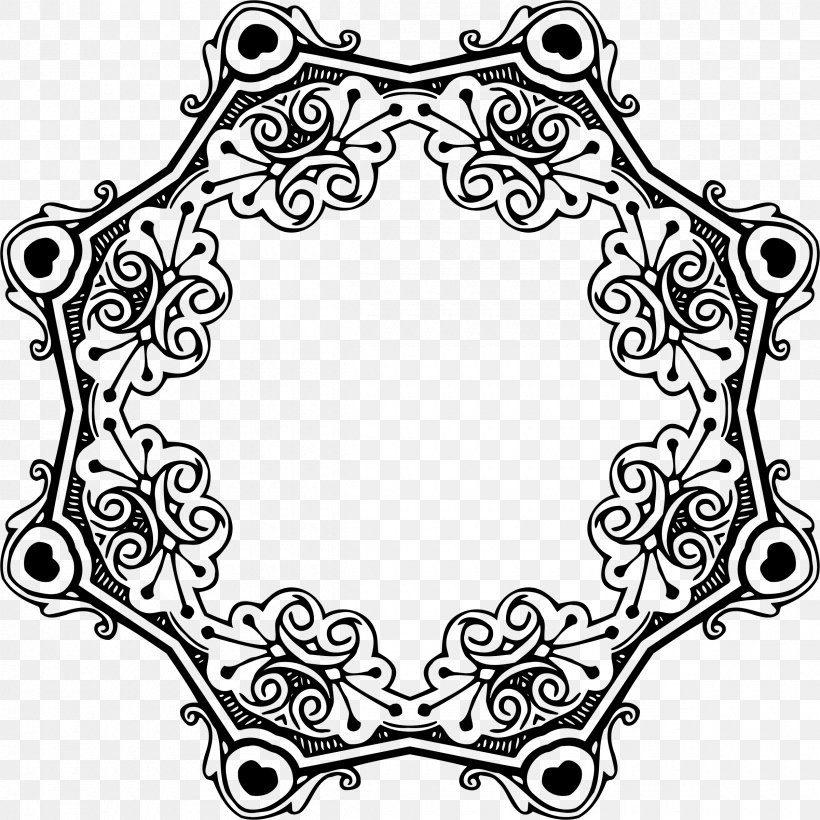 Clip Art, PNG, 2400x2400px, Visual Arts, Area, Black And White, Flower, Line Art Download Free