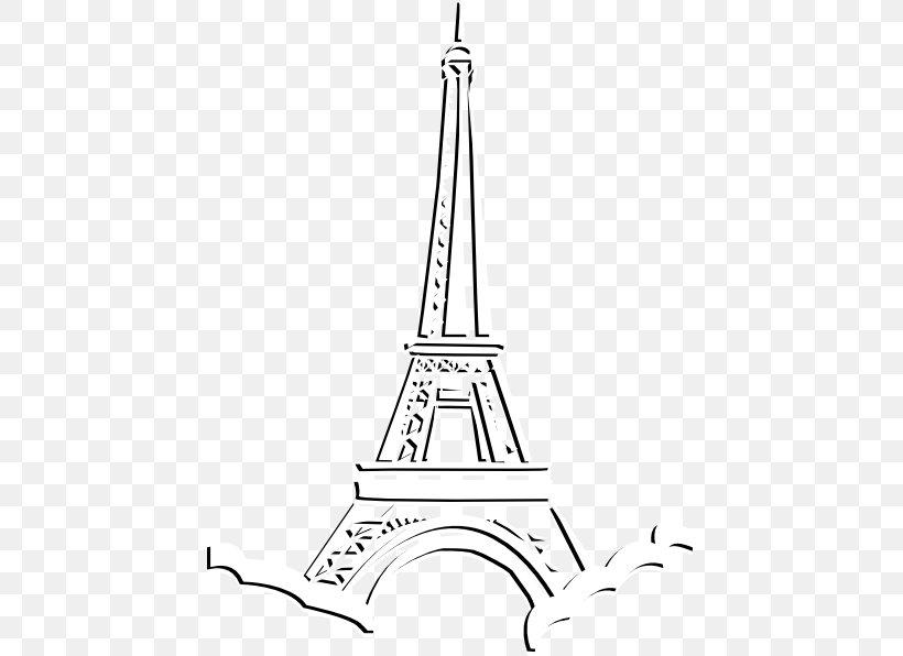 Eiffel Tower Drawing Clip Art, PNG, 444x596px, Eiffel Tower, Artwork, Black And White, Coloring Book, Drawing Download Free