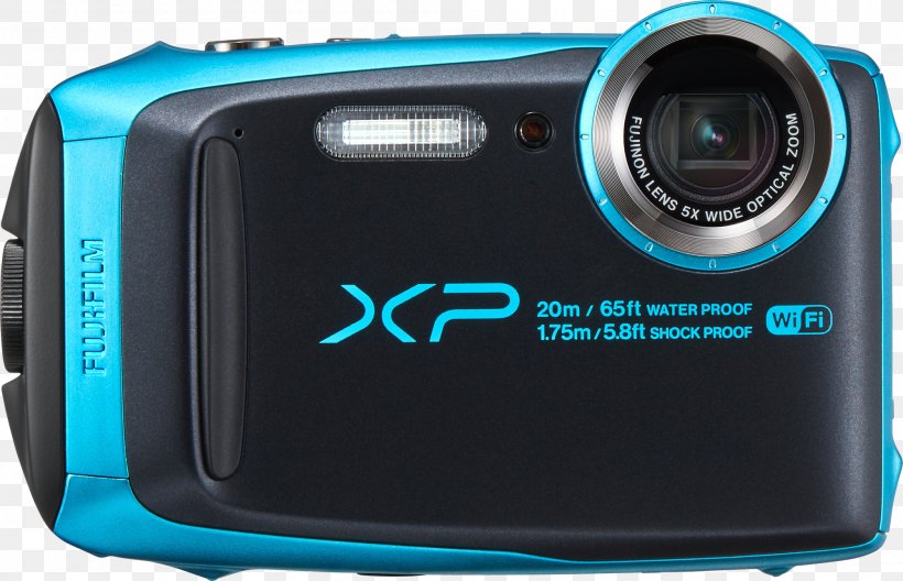 Fujifilm FinePix XP120 Digital Camera (Sky Blue) Point-and-shoot Camera Fujifilm FinePix XP120 16.4 MP Compact Digital Camera, PNG, 2000x1289px, Pointandshoot Camera, Camera, Camera Lens, Cameras Optics, Digital Camera Download Free