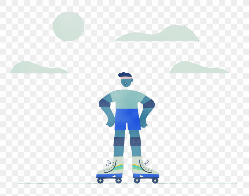 Skateboard Human Skateboarding Sports Equipment Equipment, PNG, 2500x1970px, Roller Skating, Behavior, Cartoon, Computer, Equipment Download Free