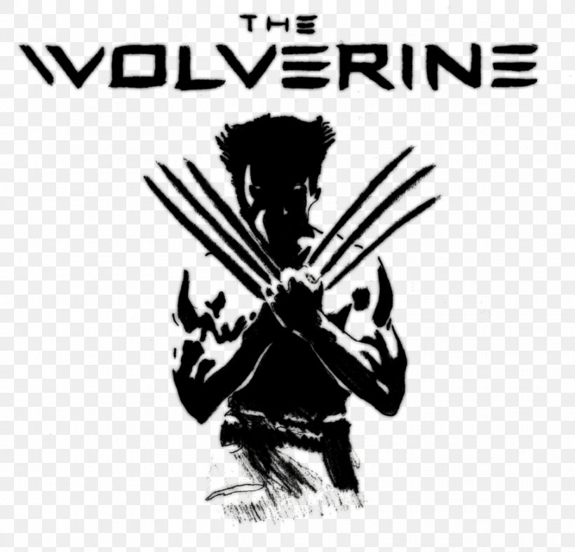 Wolverine T-shirt Logo X-Men, PNG, 912x876px, Wolverine, Black And White, Brand, Clothing, Fictional Character Download Free